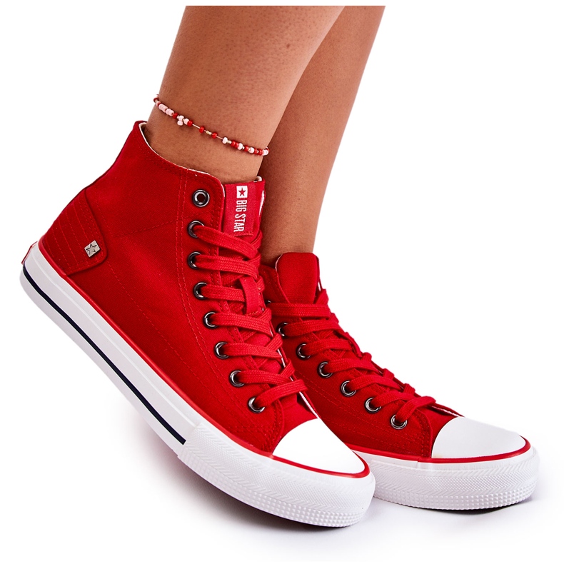 Women's Sneakers Big Star High Red DD274334