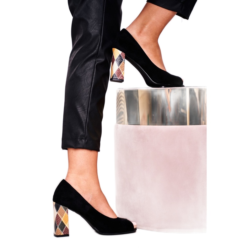 Women's Pumps Sergio Leone Suede Black PB135 Be Mine! Women's Pumps Sergio Leone Suede Black PB135 Be Mine!