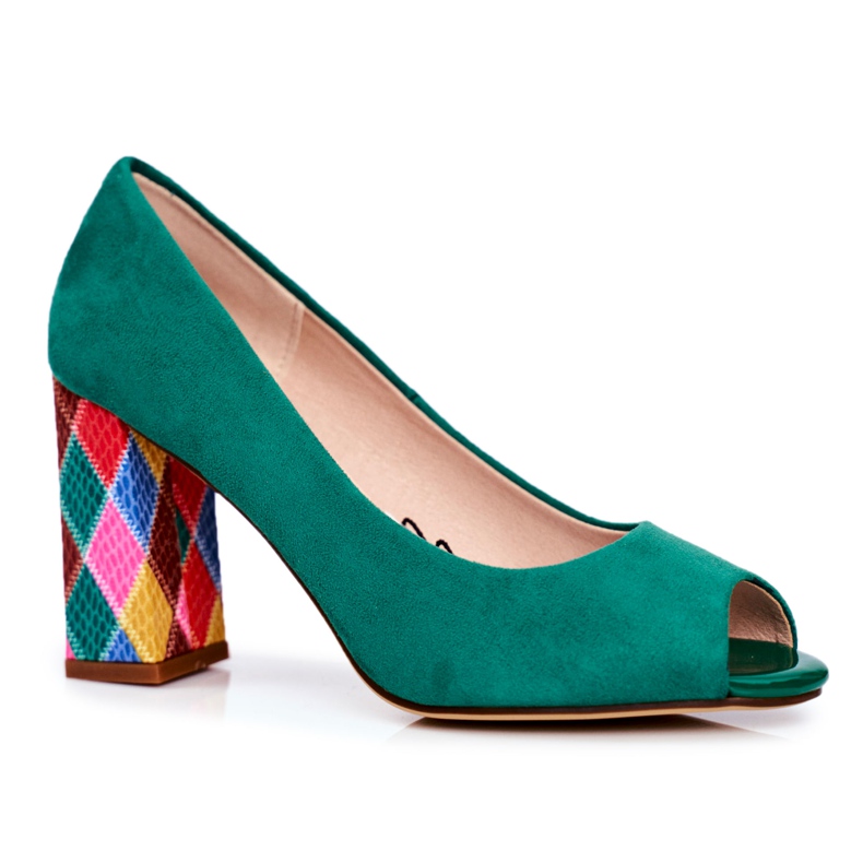 Women's Pumps Sergio Leone Suede Green PB135 Be Mine! Women's Pumps Sergio Leone Suede Green PB135 Be Mine!