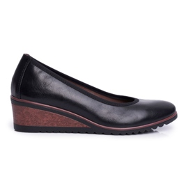 Vinceza Women's Brogues On Wedges Black Belli Vinceza Women's Brogues On Wedges Black Belli