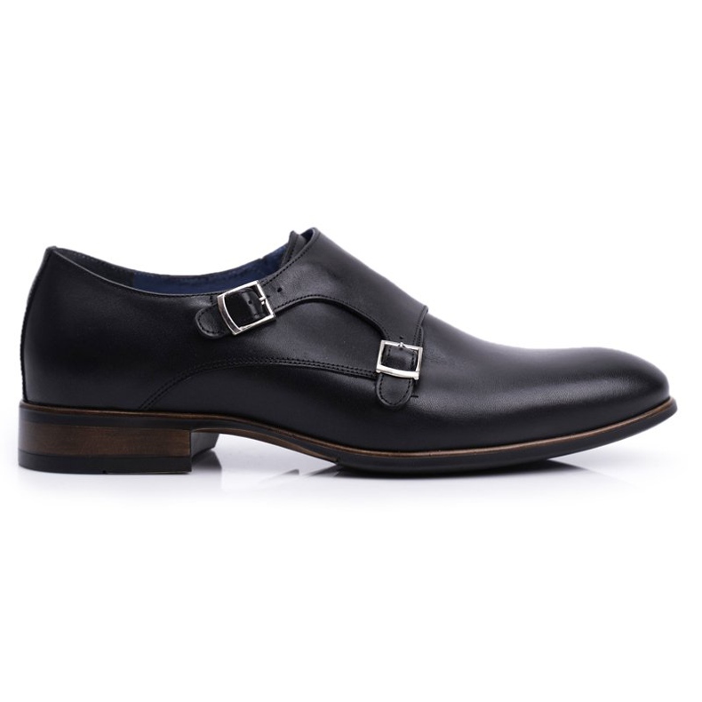 Men's Leather Brogues Monk Nikopol Black 1720 Men's Leather Brogues Monk Nikopol Black 1720