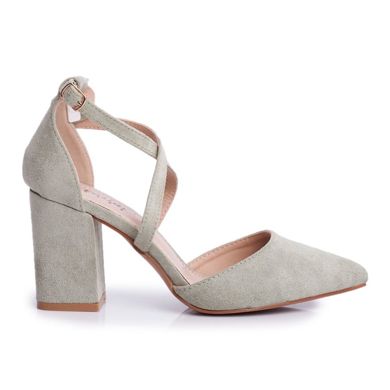 PS1 Women's Pumps On A Heel With Spitz Green Traffic multicolored