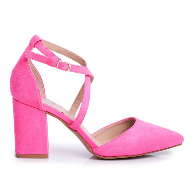 pink neon pumps
