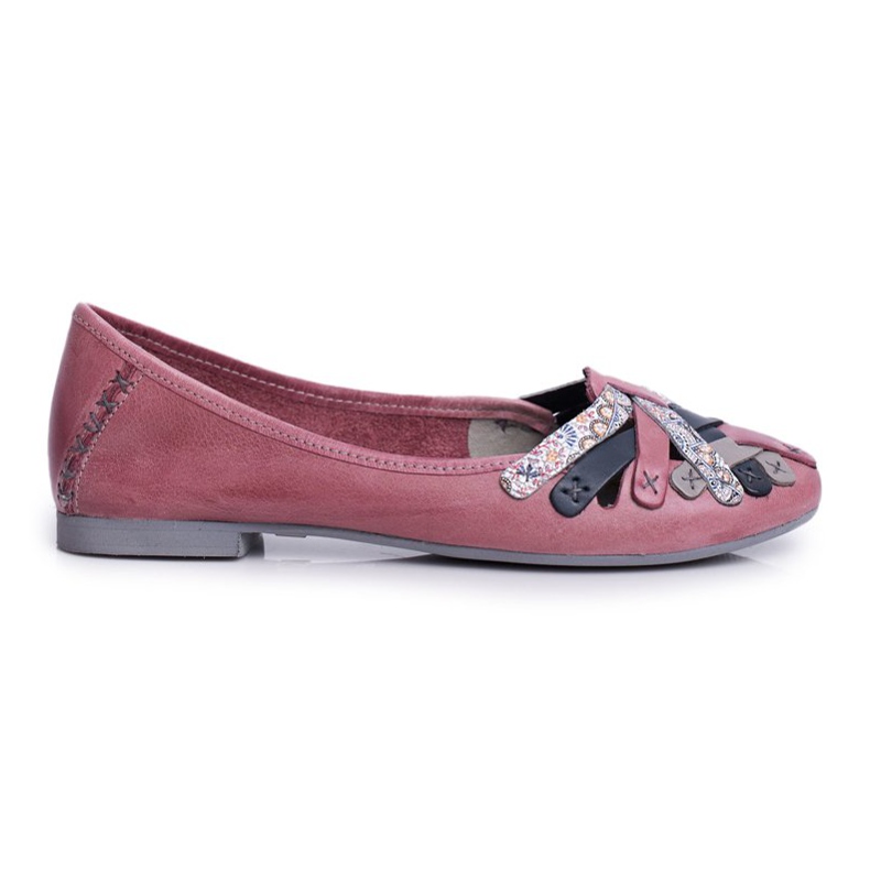 Women's Ballerinas Maciejka Leather Pink 01358 Women's Ballerinas Maciejka Leather Pink 01358