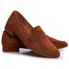 Women's Loafers Suede Sergio Leone MK734 Camel Nebbi brown