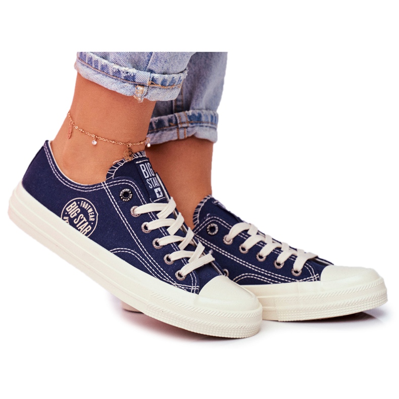 Women's Sneakers Big Star Navy Blue FF274125