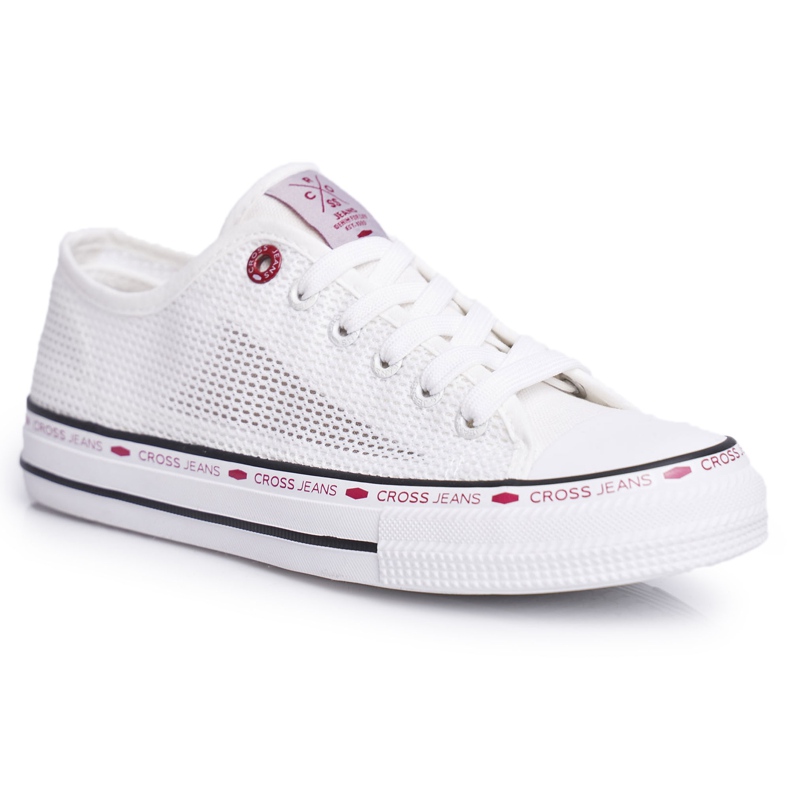 Women's Sneakers Cross Jeans White Mesh FF2R4016C