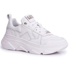 Women's Sport Leather Shoes GOE White FF2N3018