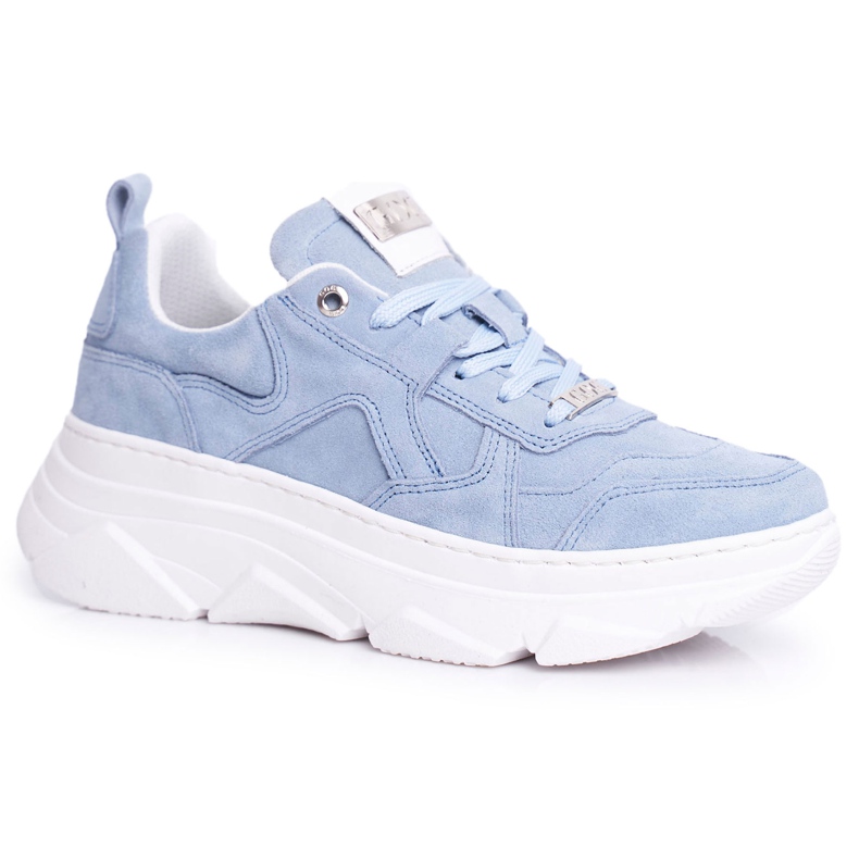Women's Sport Leather Shoes GOE Blue FF2N3013