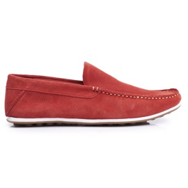 Men's Loafers GOE Red Nubuck FF1N3055 Men's Loafers GOE Red Nubuck FF1N3055