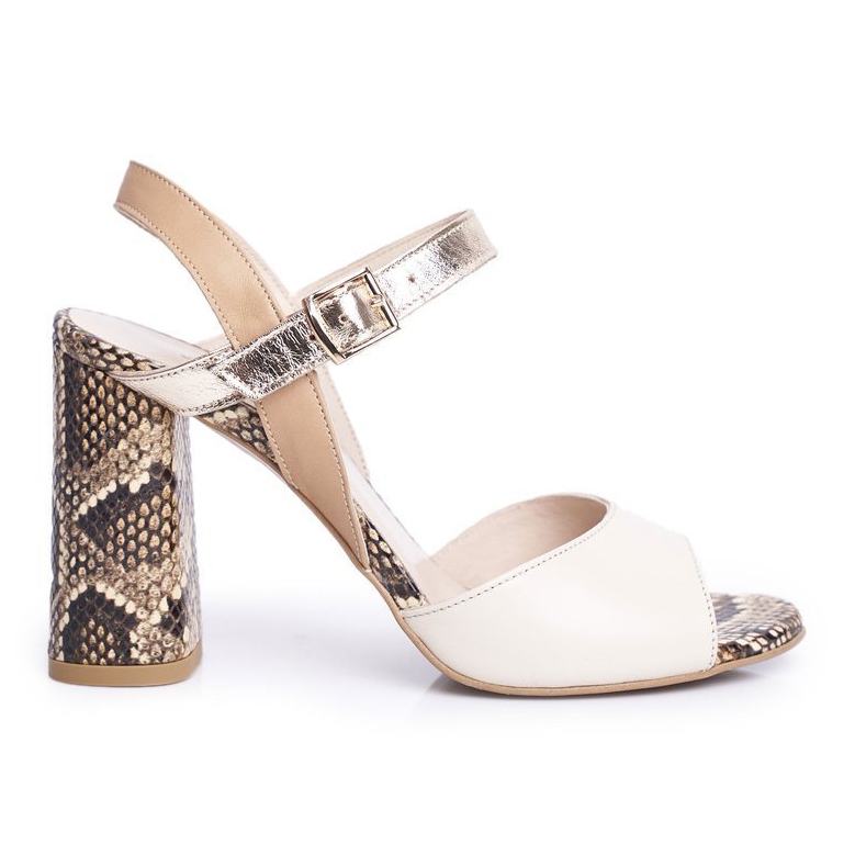 Sandals On A Bar Laura Messi 2136 Leather Beige Altres