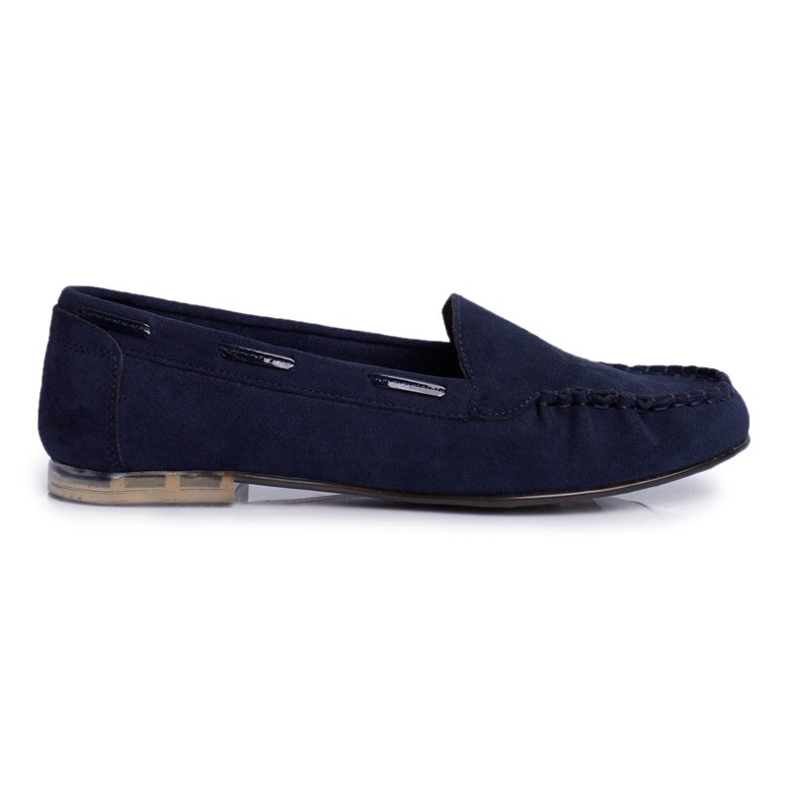 Women's Loafers Sergio Leone Suede Navy Blue MK722 Women's Loafers Sergio Leone Suede Navy Blue MK722