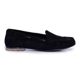Women's Loafers Sergio Leone Suede Black MK722