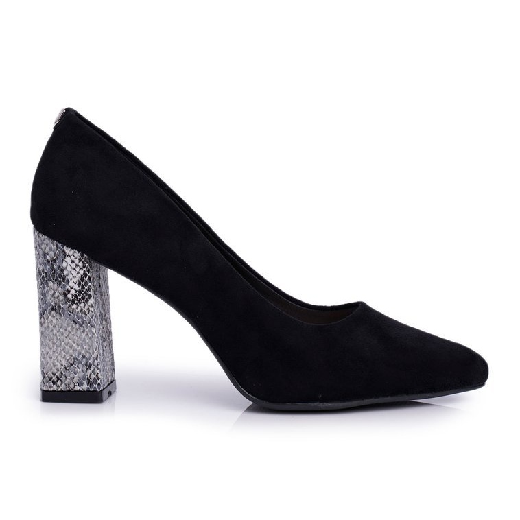 Women's Pumps On Heel Sergio Leone Black PB216 Women's Pumps On Heel Sergio Leone Black PB216