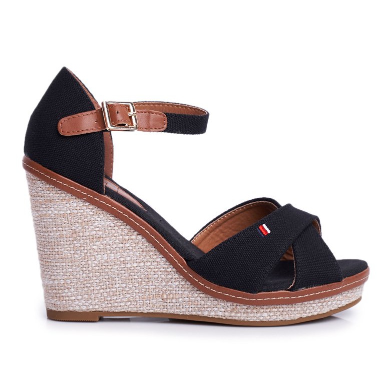SEA Women's Sandals On Wedge Black LaMane