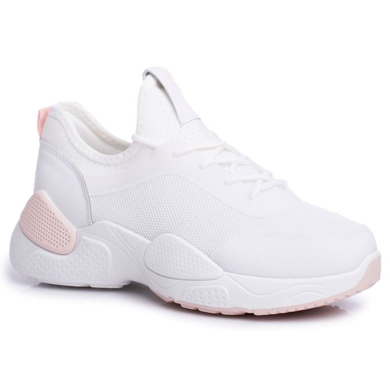 BUGO Women's Sport Shoes Pink and White Fellen