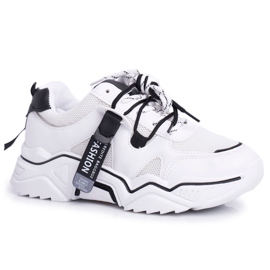 BUGO Women's Sport Shoes White Elenis black