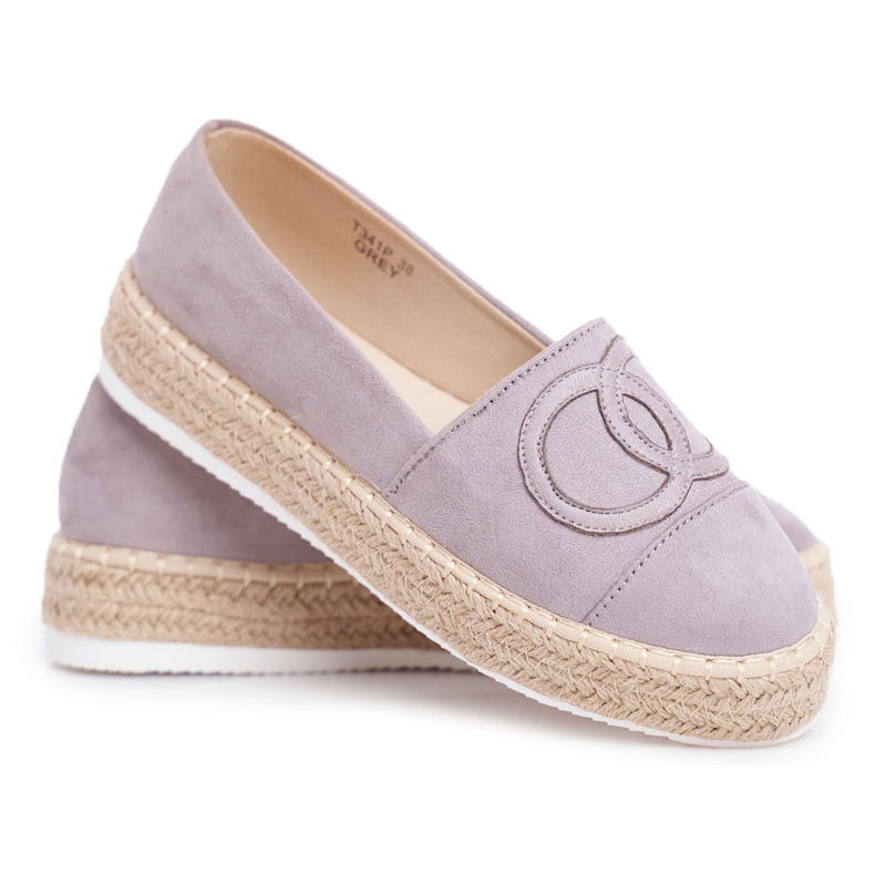 SEA Women's Espadrilles Thick Linen Sole Gray Febi grey