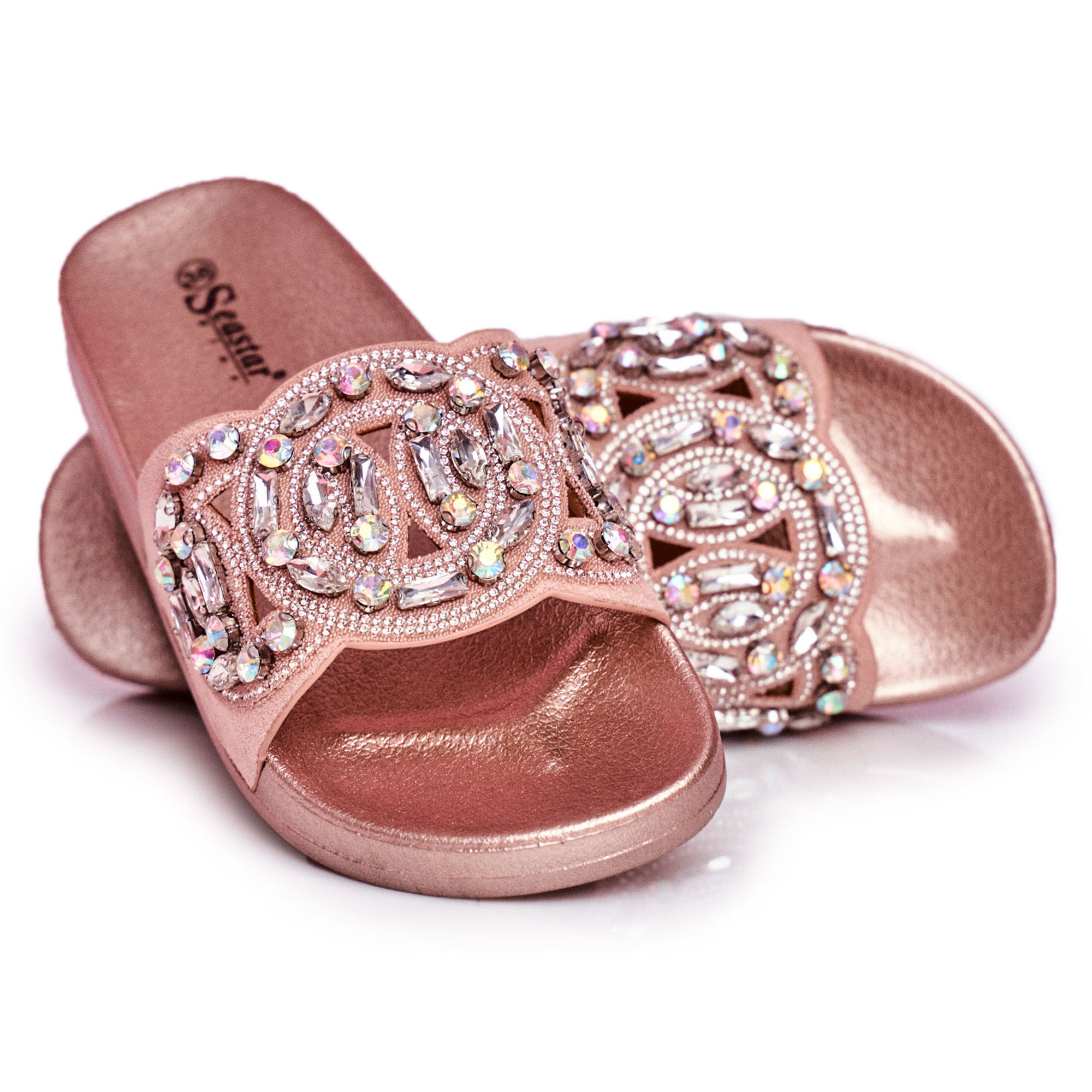 rose gold slippers