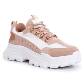 SEA Women's Sport Shoes Beige and White Palmas brown SEA Women's Sport Shoes Beige and White Palmas brown