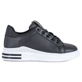 Weide Eco Leather Sneakers black