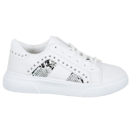 SHELOVET Fashionable Sneakers On The Platform white SHELOVET Fashionable Sneakers On The Platform white