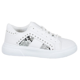 SHELOVET Fashionable Sneakers On The Platform white