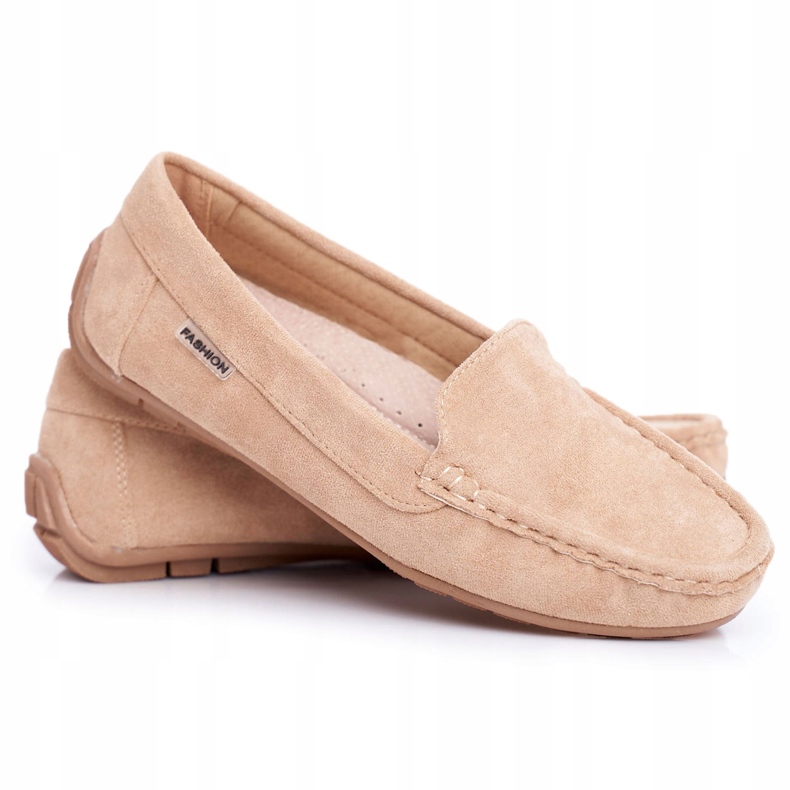 Evento Women's Loafers Beige Suede Morreno Evento Women's Loafers Beige Suede Morreno