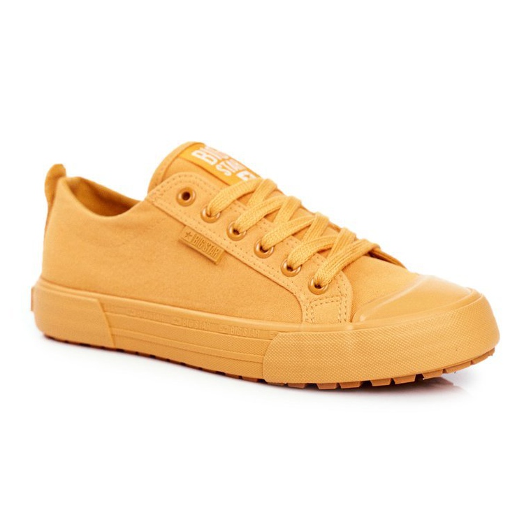 Women's Sneakers Big Star Yellow FF274A086