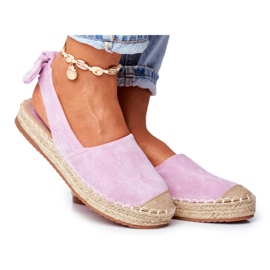 FRJ Women's Espadrilles Suede Violet Contour purple