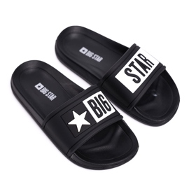 Children's and Youth Big Star Black Slippers DD374150