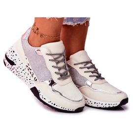 Women's Sport Shoes Thick Sole White Nokien multicolored
