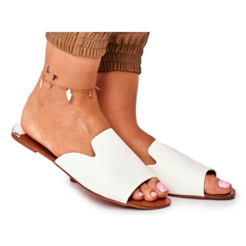 HAN Women's Slippers Flat White Mimios