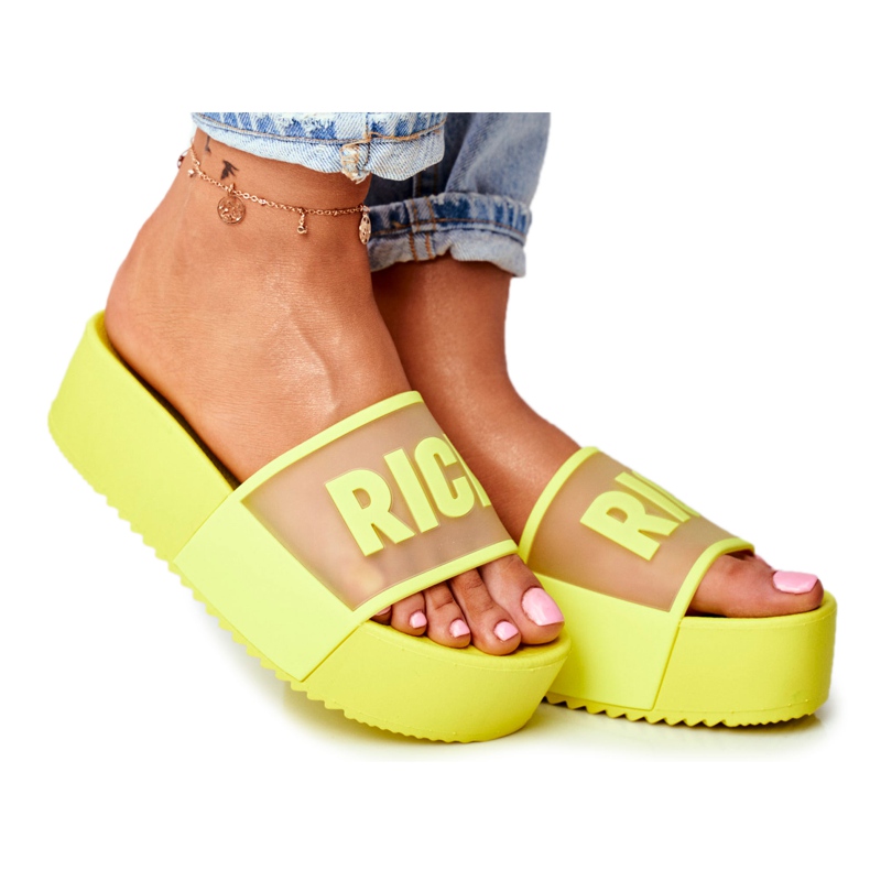 PS1 Women's Slippers On The Platform Yellow Rich