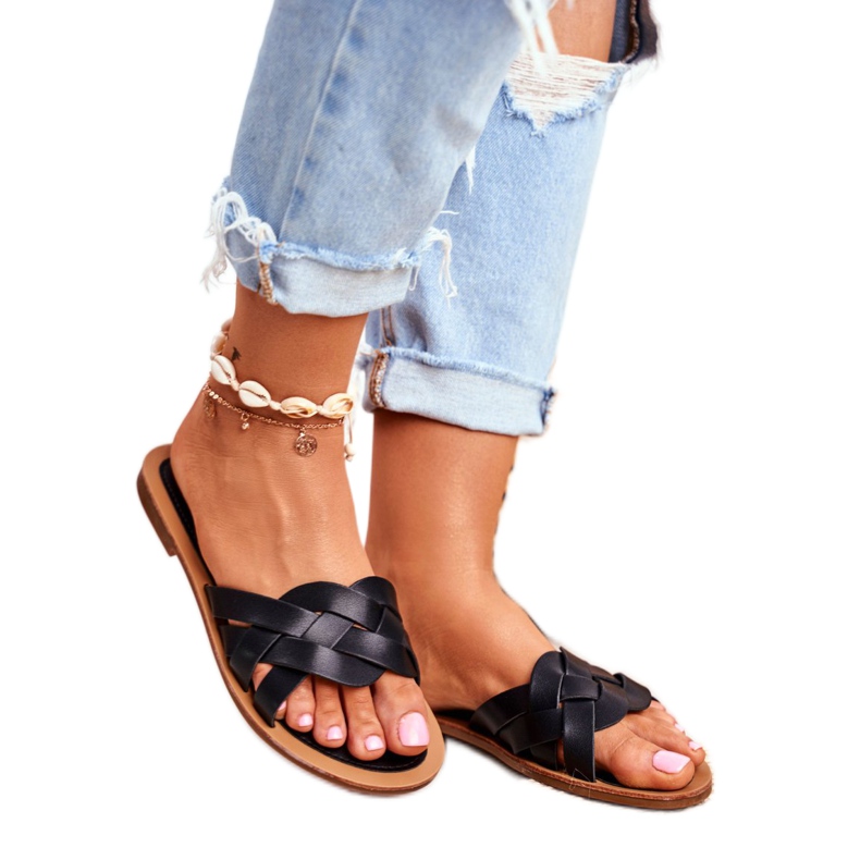 FRJ Elegant Women's Slippers Black Mariah FRJ Elegant Women's Slippers Black Mariah