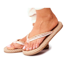 FRJ Women's Slippers Foam Flip-flops Drawstring Pink Madrid white brown