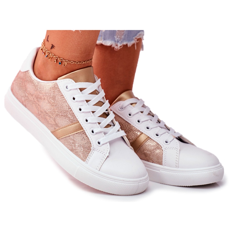 Women's Sport Shoes Elegant White Poppy