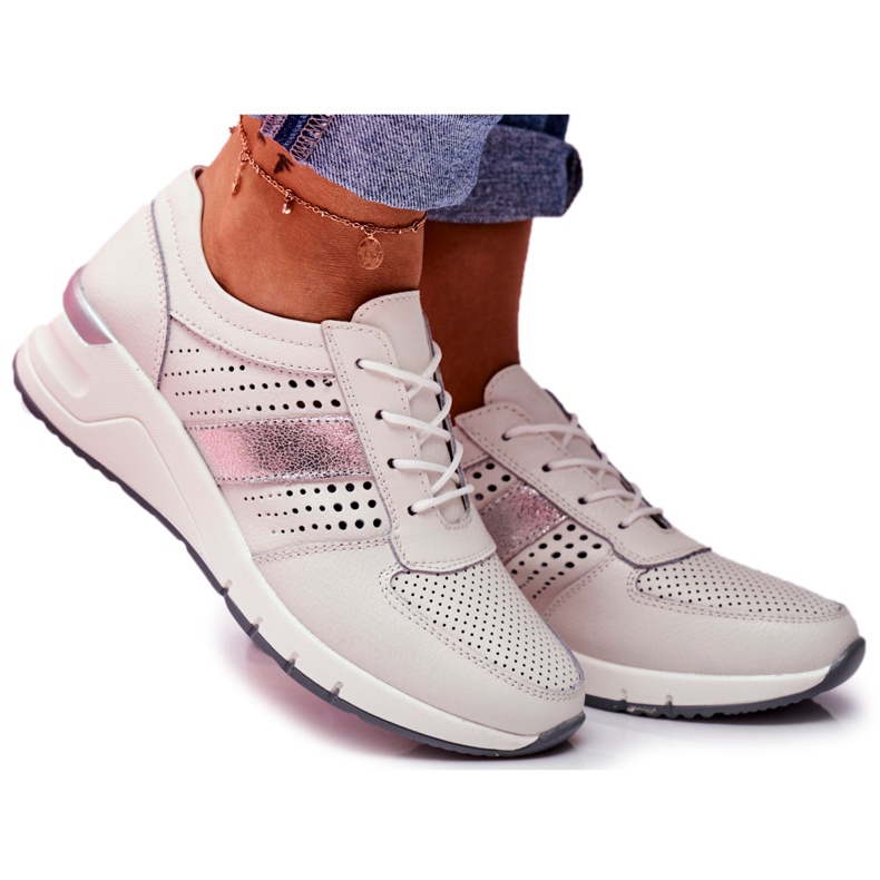 EVE Women's Sport Leather Shoes White 1793 Miss You EVE Women's Sport Leather Shoes White 1793 Miss You