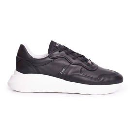 GOE Men's Sport Shoes Leather Black FF1N3008 GOE Men's Sport Shoes Leather Black FF1N3008
