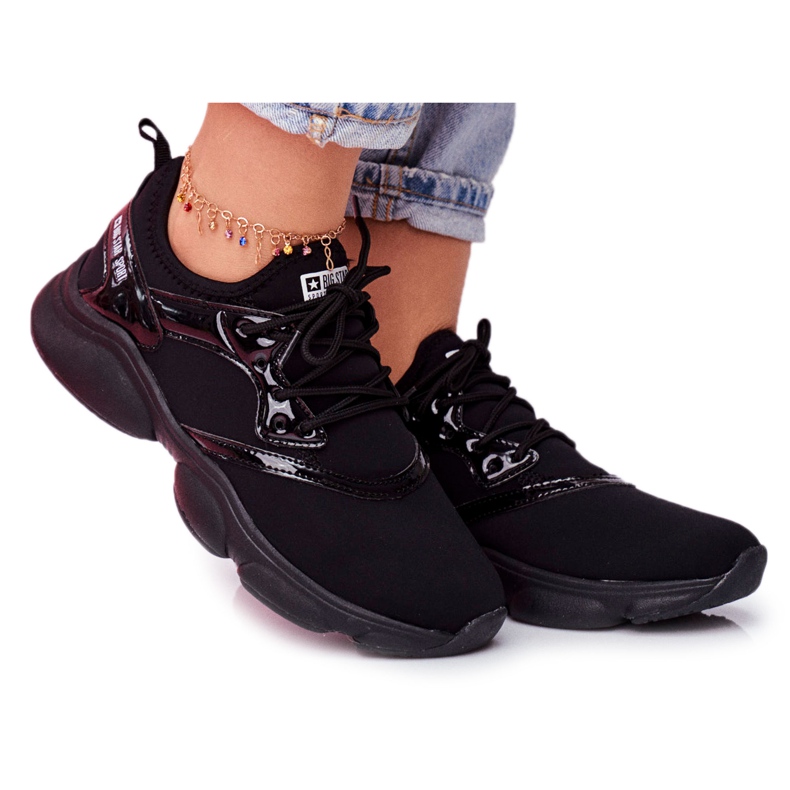Women's Sport Shoes Sneakers Big Star Black FF274932