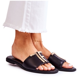 Elegant Women's Slippers Black Nicole Dilmah