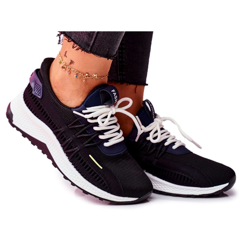 BUGO Women's Sport Shoes Sneakers Black Pamela