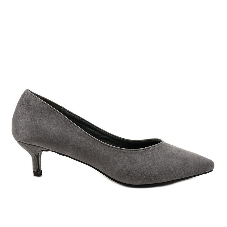 Gray pumps on a LEI-167 heel grey