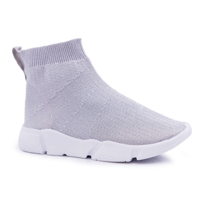 FRROCK Children's Youth Sport Shoes Brocade Silver Deva grey FRROCK Children's Youth Sport Shoes Brocade Silver Deva grey