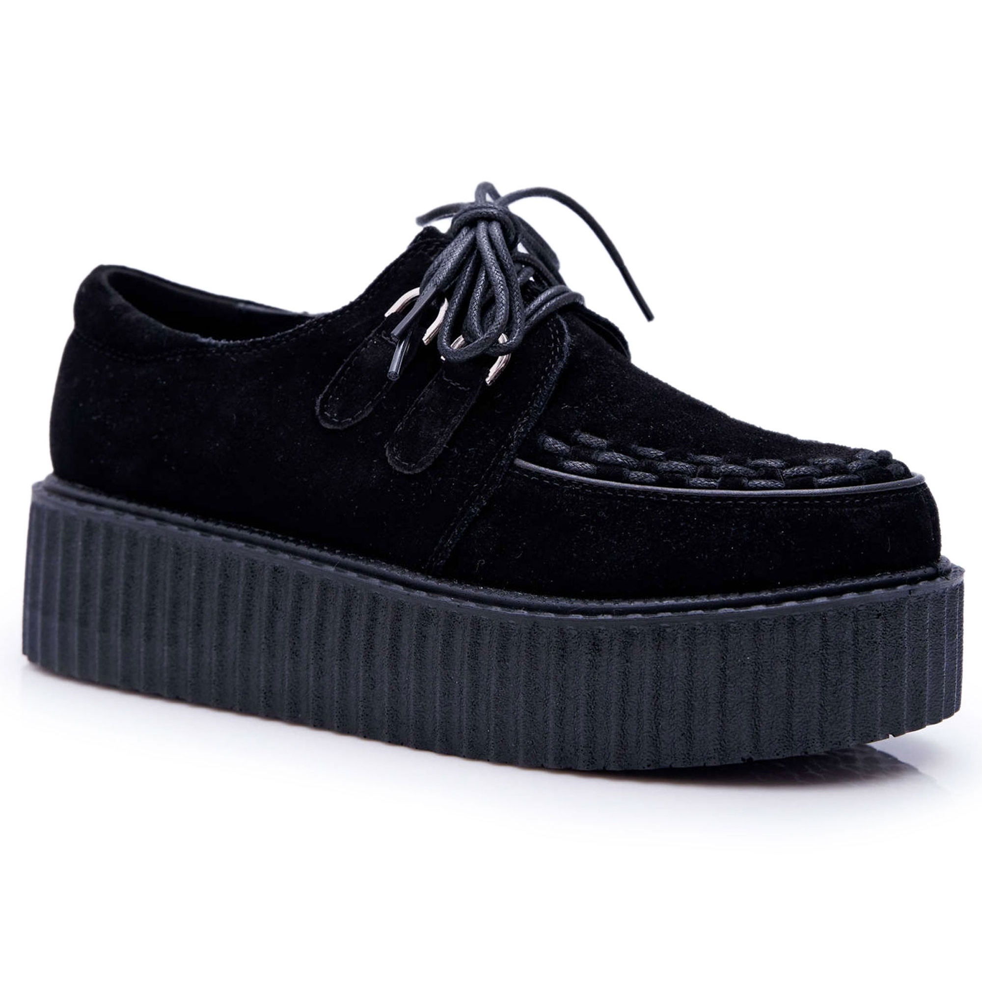 Smith's Black Suede Creepers on the Gocain Platform