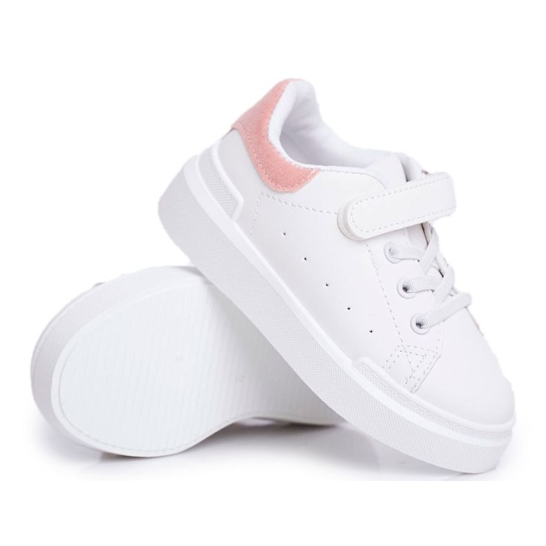 FRROCK Sports Children's Youth Shoes With Velcro White And Pink Bilbo FRROCK Sports Children's Youth Shoes With Velcro White And Pink Bilbo