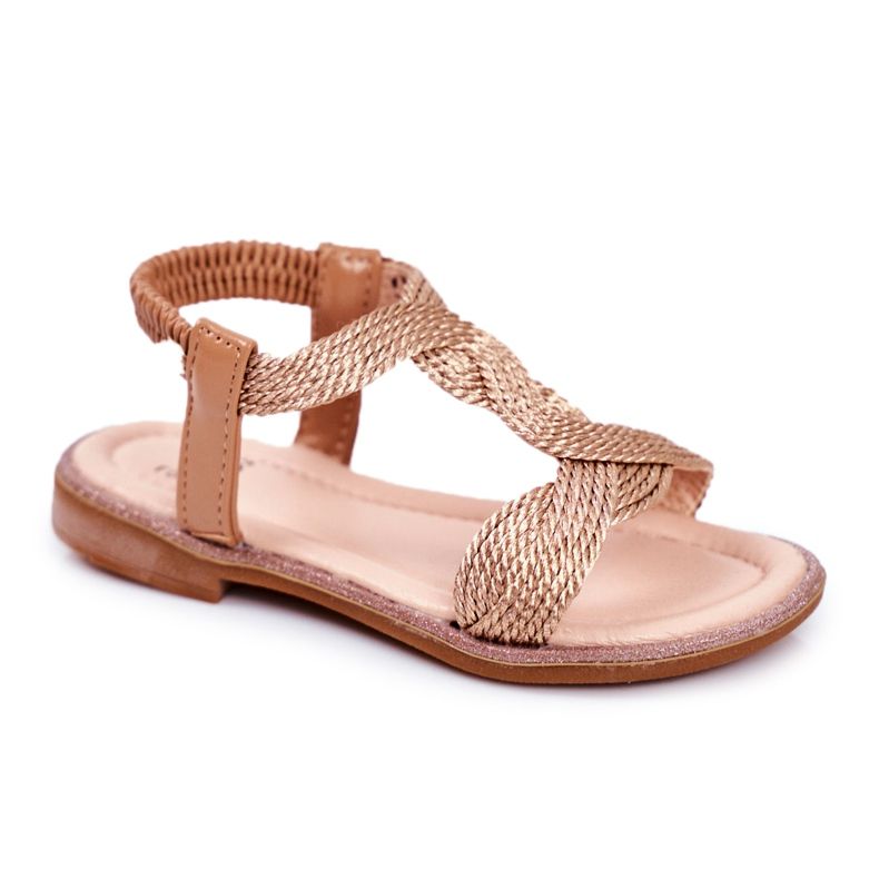 FRROCK Champagne Lamado Children's Sandals pink yellow