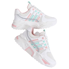 White LV113P Pink sports shoes White LV113P Pink sports shoes