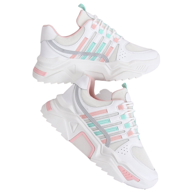 White LV113P Pink sports shoes