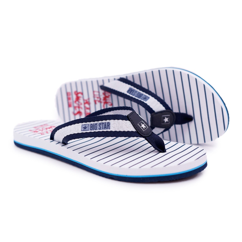Women's Slippers Flip-flops Big Star Navy Blue DD274A250